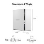 QNAP TS-233-US 2 Bay Affordable Desktop NAS with ARM Cortex-A55 Quad-core Processor and 2 GB DDR4 RAM (Diskless) - Image 4