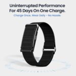 Pebble Newly Launched Qore Fitness Band with 45 Days Battery Life | 100+ Sports Modes | Advanced Health Tracking | HR & SpO2| Stress| Sleep | OneKey Measurement | Smart Notifications - Black - Image 4