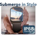 GOBOULT Drift+ Smart Watch 1.85''HD Screen, Bluetooth Calling, IP68, 500 Nits Brightness,150+ Watchfaces, AI Voice Assistant, SpO2 Monitoring, 100+ Sports Smartwatch (Black Coffee) - Image 5