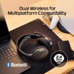 HyperX Cloud Jet – Dual Wireless Gaming Headset, 2.4GHz dongle, Bluetooth 5.2, PC, PS5, Nintendo Switch, Steam Deck, Mobile, USB-A, Black - Image 4