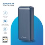 URBN Power Bank 20000mAh Fast Charging | 22.5W Super Fast Power Delivery (PD) Portable Charger | Triple Output | USB Type-C Input & Output | Pass Through Charging | (Blue) - Image 3