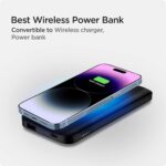 Spigen 2 in1 10000 mAh Wireless Charging Power Bank with USB-A | USB-C 20W Fast Charging, Included Type-C to C Cable, Lithium Polymer - Black - Image 4