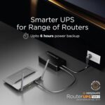 Resonate RouterUPS® Gen2 | Original Router UPS for 12V WiFi Router & Modem (Supports up to 2A) (7800mAh - 95% Longer Power Backup) | Compact Mini UPS with Intelligent Charging (Upto 6 Hrs Internet) - Image 3