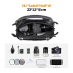 K&F Concept 2 in 1 Sling Bag & Multifunction Photography Crossbody Camera DSLR Backpack Portable Bag - Image 3