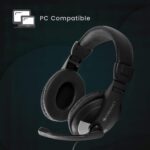 ZEBRONICS Zeb-200HM Wired On Ear Headphone with Mic, Dual 3.5mm Connectors, Adjustable Headband for PC Computers/Laptop (Black) - Image 5