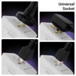 Zebronics 1500W All-in-One Universal Travel Adapter, Upto 6A, Universal Socket, Swappable Pins for EU|KR|UK|US|JP|AUS|CN, for Mobile, Tablets, Laptops, & Grooming Devices (Travmate 120) - Image 4