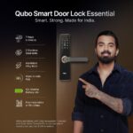 QUBO Smart Door Lock Essential (2025 Edition) from Hero Group | 7-Way Unlocking | Mobile App | Fingerprint | OTP Remote Unlocking | PIN | RFID Card | Mechanical Key | 2 Year Brand Warranty | (Copper) - Image 3