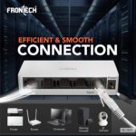 Frontech 5-Port Gigabit Ethernet Switch | High-Speed 10Gbps Bandwidth | Plug & Play LAN Hub for Router, Computer, Gaming Console, Printer & IP Camera | 100m Transmission Distance | White (NC-0051) - Image 3