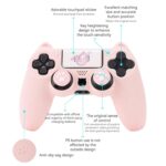GeekShare Cat Paw PS4 Controller Skin Anti-Slip Silicone Skin Protective Cover Case for PS4 Wireless Controller (Pink) - Image 6