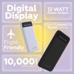 One Life Ultra Slim 10000 mAh 12W Fast Charging Power Bank | 2 USB Output |Type B & Type C Input | External Battery Pack with LED Indicator for iPhone Android Mobiles & Tablets - Image 5