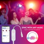 HomeMate Wi-Fi Multicolour Smart LED Strip Kit | 5 Meters | Music Sync Feature | No Hub Required | Works with Amazon Alexa, Google Home & Siri (RGB 5 Meter Kit with Built-in Mic Controller) - Image 3