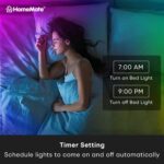 HomeMate Wi-Fi Multicolour Smart LED Strip Kit | 5 Meters | Music Sync Feature | No Hub Required | Works with Amazon Alexa, Google Home & Siri (RGB 5 Meter Kit with Built-in Mic Controller) - Image 4