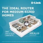D-Link AC1200 DIR-811 Dual Band Wi-Fi Speed Up to 867 Mbps/5 GHz + 300 Mbps/2.4 GHz, 2 Fast Ethernet Ports, 2 External Antennas and WiFi Coverage with Access Point Mode, WPS Protected, White - Image 3