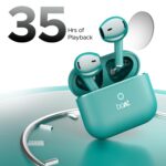 boAt Airdopes Joy, 35Hrs Battery, Fast Charge, IWP Tech, Low Latency, 2Mic ENx, Type-C Port, v5.3 Bluetooth Earbuds, TWS Ear Buds Wireless Earphones with mic(Dark Cyan) - Image 3