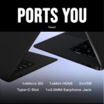 Thomson NEO 14.1 Inch IN-N14C Intel Dual Core Processor Windows 11 Home Notebook (8 GB RAM DDR4/ 512 GB SSD/Thin & Light Weight/Black/High Battery Backup up to 8 Hrs) - Image 4