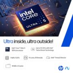 HP 15, Intel Core Ultra 5 125H (16GB DDR5, 1TB SSD) FHD, IPS, 15.6''/39.6cm, Win11, M365 Basic(1yr)*Office24, Silver, 1.65kg, fd1354TU, Intel Arc Graphics, FHD Camera w/Shutter, AI Powered Laptop - Image 4