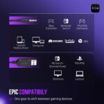 FIFINE Gaming Headset for PC, USB Streaming Headset with 3.5mm Headphones Jack, Detachable Microphone, 7.1 Surround Sound for PS4 PS5, Over-Ear Black Headphone-H9 - Image 5