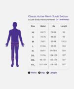 Knya Active Men's 5-Pocket Scrub Suit | Set of Top & Bottom | Half Sleeves | V Neck | Breathable Fabric | Comfortable | Durable | Uniform for Doctors, Nurses and Dentists - Image 5