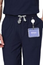 Knya Active Men's 5-Pocket Scrub Suit | Set of Top & Bottom | Half Sleeves | V Neck | Breathable Fabric | Comfortable | Durable | Uniform for Doctors, Nurses and Dentists - Image 6
