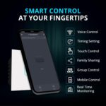 HomeMate ® FR Grade Poly Carbonate Wi-Fi Smart 24 A Touch Switch No Hub Required, Works with Amazon Alexa, Google Assistant and Siri (White) - Image 4