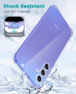 Lustree Samsung Galaxy A55 5G Back Cover Transparent Case | Clear TPU Shockproof Case with Four Corner Protection & Raised Camera Guard | Slim Protective Mobile Phone Cover for Samsung A55 5G - Image 4