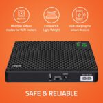 Artis AR-MINIDC-2 Mini UPS for WiFi Router/Modem/Set top Box Devices. 8800mAh Battery Supports 9V/12V-1A/1.5A/2A Routers. USB Port for Phone Charging, Battery Level Indicators. BIS Certified - Image 3