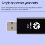 HP 712w 64GB USB 3.2 Flash Drive- Black - Image 5