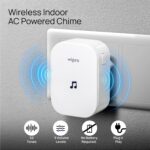 wipro Smart Wi-Fi Video Doorbell Pro | 3 MP 1296p Full HD Camera with Night Vision | Instant Visitor Video Call on Mobile | Intruder Alarm | AI Motion Detection | Indoor Chime with 52 Tunes - Image 4