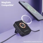 Zebronics 15W Magsafe Wireless Charger, Cleaning Kit, 60W Data Cable Kit - Type C, Micro USB, Lightning, USB A Converters, Mobile Stand, Pocket Mirror, 7 Cleaning Tools (Travmate 100) - Image 4