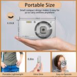 Digital Camera 56MP 4K Ultra HD Point and Shoot Camera with 20X Zoom, Autofocus, Anti-Shake, Dual Battery & 32GB SD Card – Compact Video Camera for Adults, Teens & Beginners (Silver) - Image 3