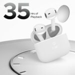 boAt Airdopes Joy, 35Hrs Battery, Fast Charge, IWP Tech, Low Latency, 2Mic ENx, Type-C Port, v5.3 Bluetooth Earbuds, TWS Ear Buds Wireless Earphones with mic (Swedish White) - Image 3
