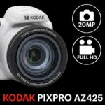 KODAK PIXPRO AZ425-WH 20MP Digital Camera 42X Optical Zoom 24mm Wide Angle Lens 1080P Full HD Video Optical Image Stabilization Li-Ion Battery 3" LCD Vlogging Camera (White) - Image 3