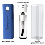 Portronics Swipe 2 Screen Cleaner & Duster with Refillable Spray Bottle, Chemical Free for Monitors & Laptop Screen, Smartphones & Tablets(Blue) - Image 3