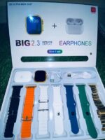 Smartwatch Combo Set with Wireless Earbuds | Large Display Touch Screen Watch | 10-in-1 Strap Set | Bluetooth Calling & Fitness Tracking Watch - Image 3