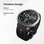 Amazfit Active 2 44mm AMOLED Smart Watch, Built in GPS, 10day Battery, 5ATM Water Resistant, for iOS & Android, Accurate Readings, 2000 Nits Bright, 160+ Sports Mode, Sleep Monitor, Black Silicone - Image 3