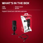 HyperX Solocast-USB Condenser Gaming Unidirectional Microphone,for Pc,Ps4,and Mac,Tap-to-Mute Sensor,Cardioid Polar Pattern, Black (4P5P8AA) - Image 4
