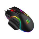 Ant Esports GM320 RGB Optical Wired Gaming Mouse | 8 Programmable Buttons | 12800 DPI I Ergonomic Design with Braided Cable - Black - Image 3
