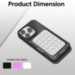 Sounce Suction Phone Case (Pack of 3) – Anti-Slip Silicone Sticky Back Cover with 24 Suction Cups for Hands-Free Mounting on Mirrors, Tiles, Showers, Car Dashboards, and More - Image 3