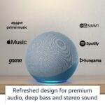 Amazon Echo (4th Gen) | Premium sound powered by Dolby and Alexa (Blue) - Image 4