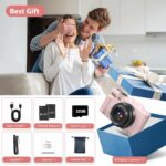 Digital Camera for Photography, 4K Vlogging Camera for YouTube 3" 180° Flip Screen 18X Digital Zoom Compact Cameras with 32GB TF Card & 2 Batteries, Pink - Image 6