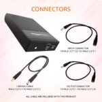 Amazon Basics UPS for WiFi Router/Modem/Set top Box Devices. Supports 12Vdc, 2.5A Routers. Backup Upto 4 Hours, Current Surge & Deep Discharge Protection (Black) - Image 4