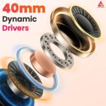 Audio Array AH-40-SL Wired Over-Ear Headphones | 40mm Drivers, 15-22KHz, 32Ω, 105dB SPL Sound, Studio Monitoring, Gaming, Live Music Headset with 3.5mm + 6.3mm Plug Compatibility - Image 4