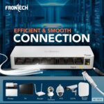 Frontech 8-Port Fast Ethernet Switch | 10/100 Mbps | Plug & Play | Desktop/Wall-Mountable | Reliable Wired Network for Home & Office (NC-0050) - Image 3