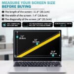 Saco 14 Inch Glossy Screen Guard Compatible for 2023 Lenovo Yoga Slim 6 14IAP8 | Yoga 7 2-in-1 14IML9 Series 14 Inch Laptop 16:10 Ratio - Image 3