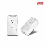 TRENDnet Powerline 500 AV Nano Adapter Kit with Built-in Outlet (TPL-407E2K) - Image 4