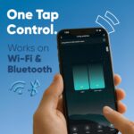 AZIOT Smart Modular 2 Way Premium Touch Switch - 16 Amps each - Glass (Not Acrylic): Elevate Your Home with Effortless Control (Fits in Anchor Roma Classic and similar plates) - Image 3