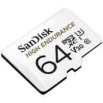 SanDisk 64GB High Endurance Video MicroSDXC Card with Adapter for Dash Cam and Home Monitoring Surveillance Systems - C10, U3, V30, 4K UHD, Micro SD Card - SDSQQNR-064G-GN6IA - Image 3