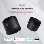 BroadLink Smart Home Hub-WiFi Remote Control IR Blaster for Smart Life Home Automation, TV Remote, Compatible with Alexa, Google Home, IFTTT (RM4 Mini),black - Image 3