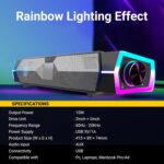 Ant Esports GS370SB Gaming Speakers for Desktop Monitor, Dynamic RGB Sound Bar With USB Powered HiFi Stereo Audio for PC, Laptop, Tablet, Cellphones - Image 4