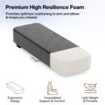 FOVERA Armrest Pads for Office & Gaming Chair, Premium High-Resilience Foam, Ergonomic Elbow Pillow for Comfortable Arm Support and Arm & Elbow Pain Relief (2 PCs) - Image 3